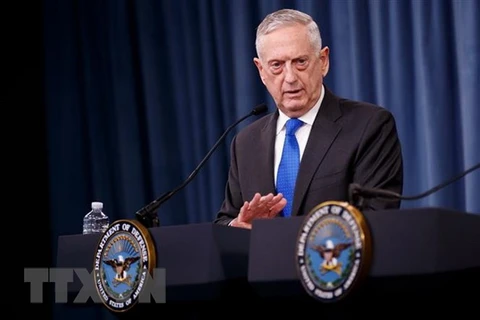 Bộ trưởng Quốc phòng Mỹ James Mattis. (Ảnh: THX/TTXVN)