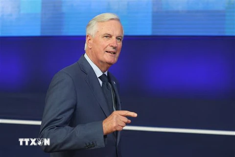 Trưởng đoàn đàm phán Brexit của EU Michel Barnier tại Brussels, Bỉ. (Ảnh: THX/TTXVN)