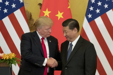 Tổng thống Mỹ Donald Trump và Chủ tịch Trung Quốc Tập Cận Bình. (Nguồn: AP)