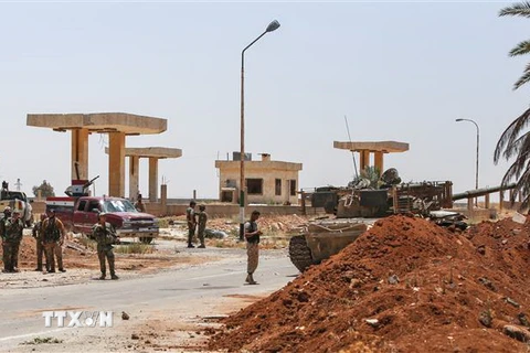Cửa khẩu Nassib ở tỉnh Daraa, Syria. (Ảnh minh họa. AFP/TTXVN)