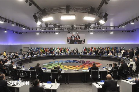Toàn cảnh lễ khai mạc Hội nghị thượng đỉnh Nhóm các nền kinh tế phát triển và mới nổi hàng đầu thế giới (G20) tại Buenos Aires (Argentina) ngày 30/11/2018. (Ảnh: AFP/TTXVN)