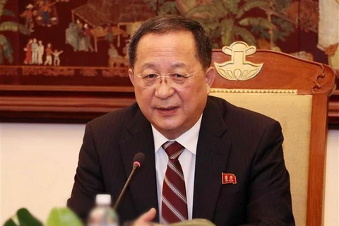 Ngoại trưởng Triều Tiên Ri Yong-ho. (Ảnh: Văn Điệp/TTXVN)