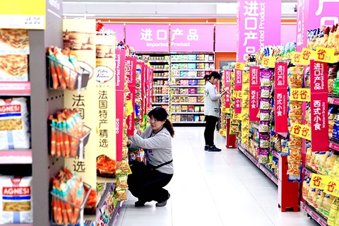 Một siêu thị ở Bắc Kinh. (Nguồn: China Daily)