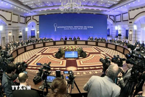 Toàn cảnh hội nghị quốc tế về Syria tại Astana, Kazakhstan ngày 29/11/2018. (Ảnh: AFP/TTXVN)