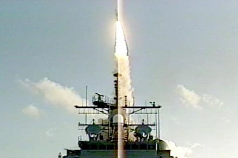 Nhật Bản, Mỹ thử nghiệm thành công hệ thống phòng thủ tên lửa Aegis. (Nguồn: UPI)