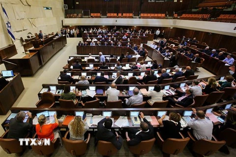 Toàn cảnh một phiên họp Quốc hội Israel. (Ảnh: AFP/TTXVN)