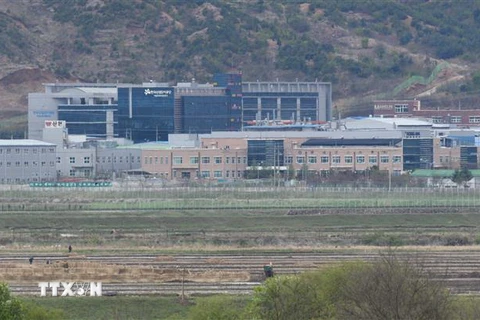 Khu công nghiệp chung Kaesong ở thị trấn biên giới Kaesong của Triều Tiên. (Ảnh: AFP/TTXVN)