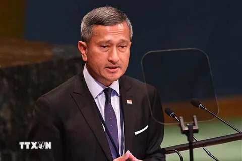 Ngoại trưởng Singapore Vivian Balakrishnan. (Ảnh: AFP/TTXVN)