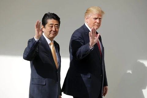 Thủ tướng Shinzo Abe và Tổng thống Mỹ Donald Trump. (Nguồn: time.com)