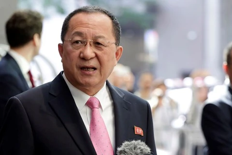 Ngoại trưởng Triều Tiên Ri Yong-ho. (Ảnh: AP/TTXVN)