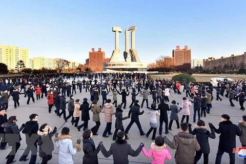 Người dân Triều Tiên. (Nguồn: Yonhap/TTXVN)