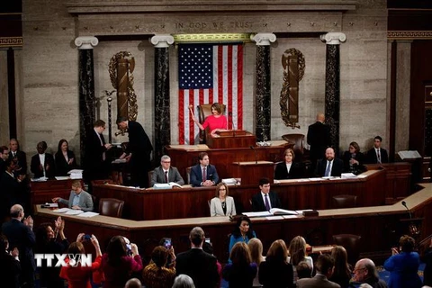 Toàn cảnh một phiên họp tại Hạ viện Mỹ. (Ảnh: THX/TTXVN)