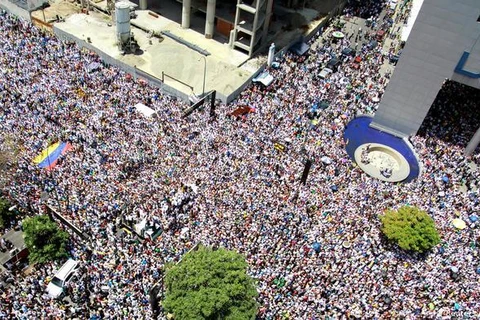 Một cuộc tuần hành ở Venezuela. (Nguồn: dw.com)