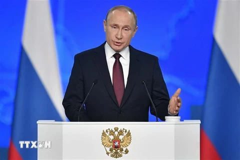 Tổng thống Vladimir Putin. (Ảnh: AFP/TTXVN)