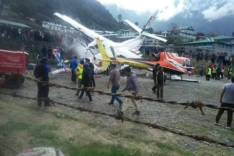 Hiện trường vụ tai nạn. (Nguồn: nepal24hours.com)