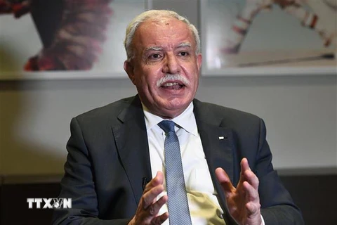 Ngoại trưởng Palestine Riyad al-Malki. (Ảnh: AFP/TTXVN)