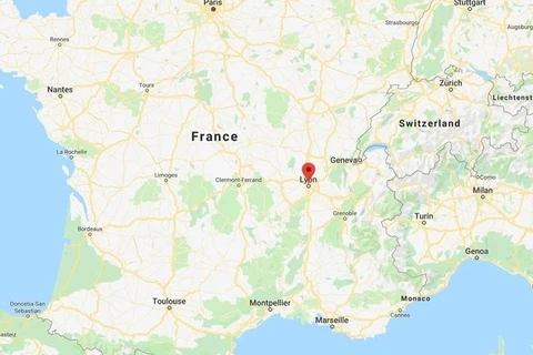 Vị trí thành phố Lyon. (Nguồn: Google Maps)