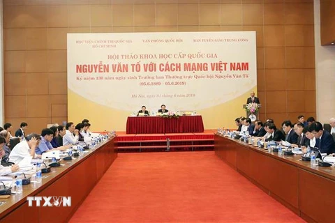 Quang cảnh Hội thảo cấp quốc gia ''Nguyễn Văn Tố với cách mạng Việt Nam.'' (Ảnh: Doãn Tấn/TTXVN)