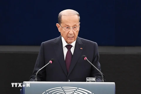 Tổng thống Liban Michel Aoun. (Ảnh: AFP/TTXVN)