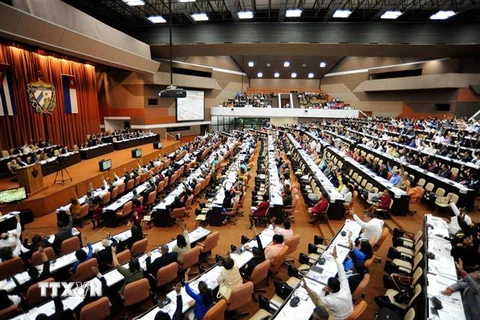 Một phiên họp toàn thể Quốc hội Cuba. (Ảnh: Lê Hà/TTXVN)