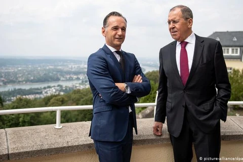 Ngoại trưởng Đức Heiko Maas và người đồng cấp Nga Sergey Lavrov. (Nguồn: dw.com)