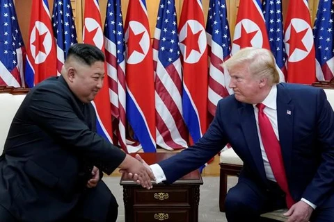 Tổng thống Mỹ Donald Trump và nhà lãnh đạo Triều Tiên Kim Jong-un. (Nguồn: Reuters)