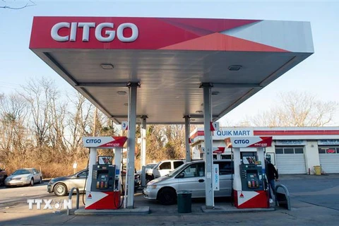 Một trạm xăng của Citgo, Công ty con thuộc Tập đoàn dầu khí quốc gia Venezuela (PDVSA) có trụ sở tại Washington, DC (Mỹ). (Ảnh: AFP/TTXVN)