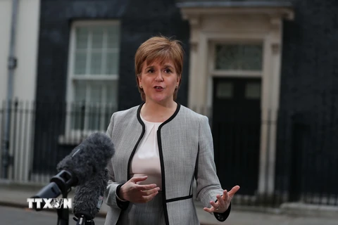 Thủ hiến Scotland Nicola Sturgeon. (Ảnh: AFP/TTXVN)