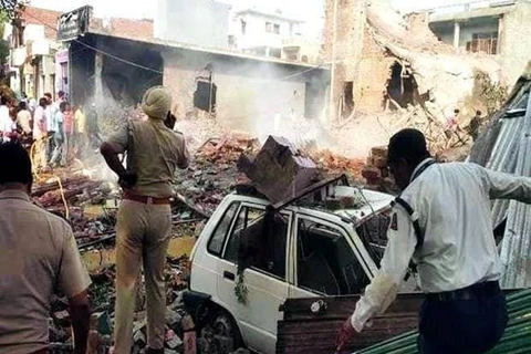 Hiện trường một vụ nổ ở Ấn Độ. (Nguồn: businesstoday.in)
