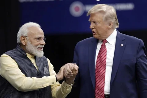 Thủ tướng Narendra Modi và người đồng cấp Donald Trump. (Nguồn: ndtv.com)