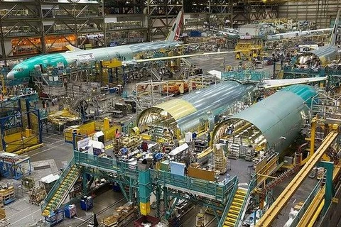 Một nhà máy sản xuất của Boeing. (Nguồn: thehill.com)