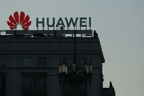 Biểu tượng của Huawei. (Nguồn: Getty Images)