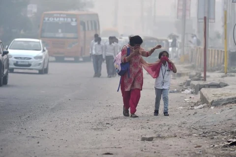 Quang cảnh ô nhiễm ở Ấn Độ. (Nguồn: PTI)