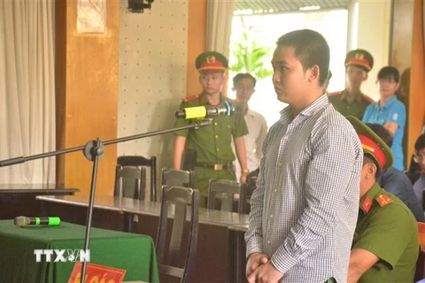 Bị cáo Nguyễn Minh Thắng tại phiên tòa. (Ảnh: Huỳnh Phúc Hậu/TTXVN)