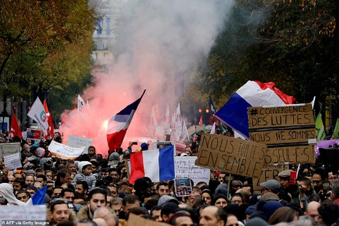 Người tuần hành ở paris. (Nguồn: AFp/Getty images)
