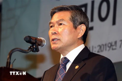 Bộ trưởng Quốc phòng Hàn Quốc Jeong Kyeong-doo. (Ảnh: YONHAP/TTXVN)