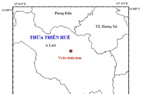 Động đất ở Thừa Thiên-Huế, không gây thiệt hại về người và tài sản 