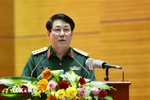 Đại tướng Lương Cường, Chủ nhiệm Tổng Cục Chính trị Quân đội nhân dân Việt Nam. (Ảnh: Dương Giang/TTXVN)