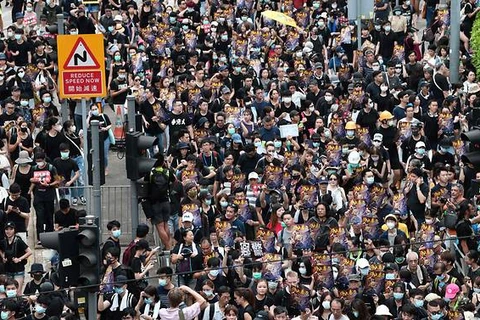 Người biểu tình Hong Kong. (Nguồn: channelnewsasia.com)