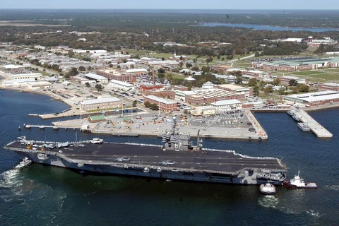 Căn cứ Không quân và Hải quân Pensacola ở bang Florida, Mỹ. (Ảnh: AFP/TTXVN)