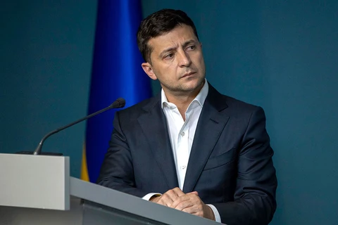 Tổng thống Ukraine Volodymyr Zelenskiy. (Nguồn: abc7news.com)