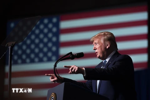 Tổng thống Mỹ Donald Trump phát biểu tại một sự kiện ở Miami, bang Florida ngày 3/1/2020. (Ảnh: AFP/TTXVN)