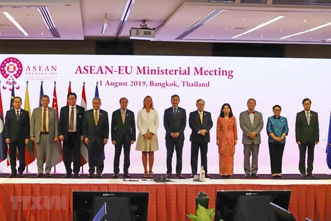 Hội nghị Bộ trưởng Ngoại giao ASEAN-EU năm 2019. (Ảnh: Hữu Kiên/TTXVN)