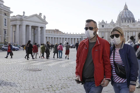 Trên quảng trường St.Peter, Vatican. (Nguồn: AP).
