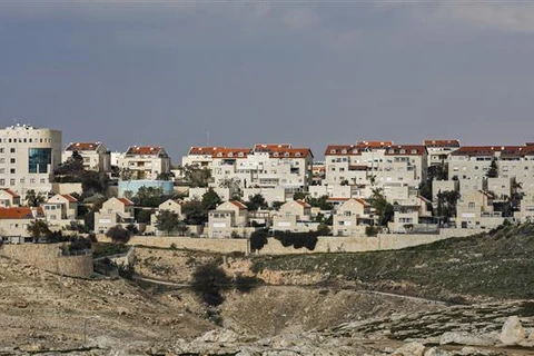 Khu định cư Maale Adumim của Israel ở thành phố Eizariya, Bờ Tây. (Ảnh: AFP/TTXVN)