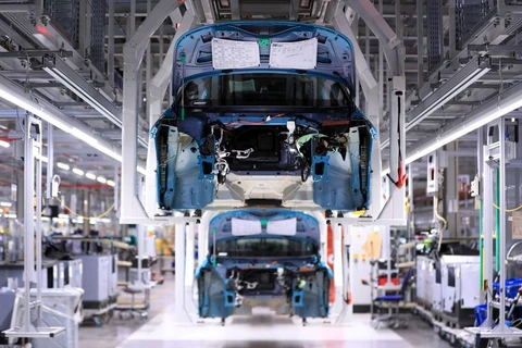 Nhà máy của Volkswagen tại Zwickau, Đức. (Nguồn: Bloomberg)