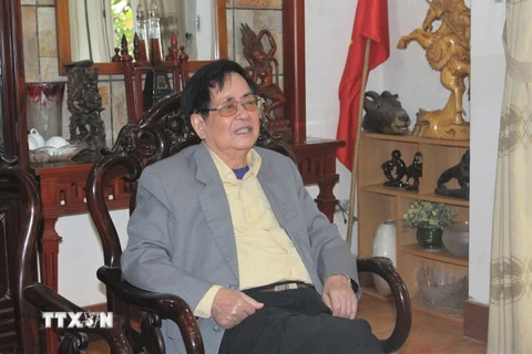 Nhà báo Trương Đức Anh, nguyên Phó Tổng Giám đốc Thông tấn xã Việt Nam. (Ảnh: Nguyễn Thắng/TTXVN)