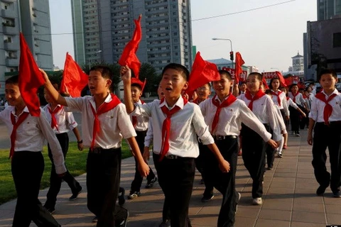 Học sinh Triều Tiên. (Nguồn: AP)