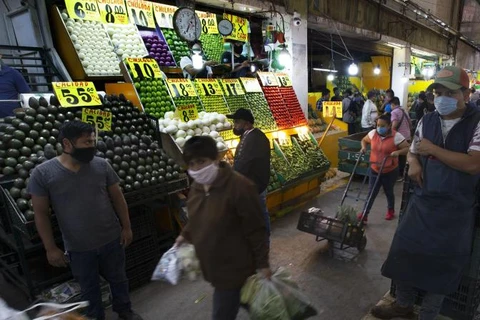 Một khu chợ ở thủ đô Mexico. (Nguồn: AP)