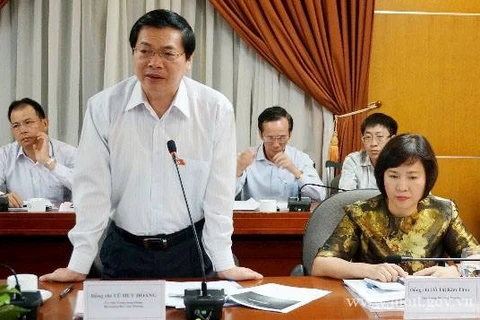 Ông Vũ Huy Hoàng trong một buổi làm việc của Bộ Công Thương với địa phương năm 2014. (Nguồn: Thông tin Chính phủ)